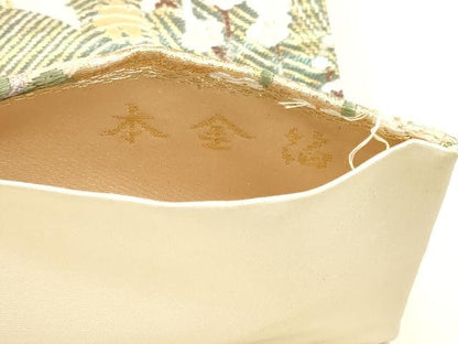 平和屋本店▼六通柄袋帯　唐織　九百錦　京八景　本金箔　正絹　逸品　DABJ6346sf