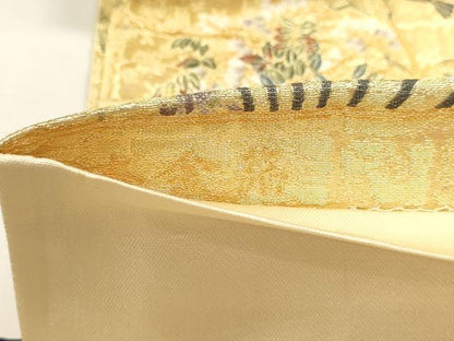 平和屋本店▼六通柄袋帯　唐織　琳派絢爛豊麗紋　本金箔　正絹　逸品　DABJ6347sf