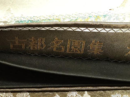平和屋本店▼六通柄袋帯　古都名園集　清水　本金箔入　正絹　逸品　DABJ6322sf
