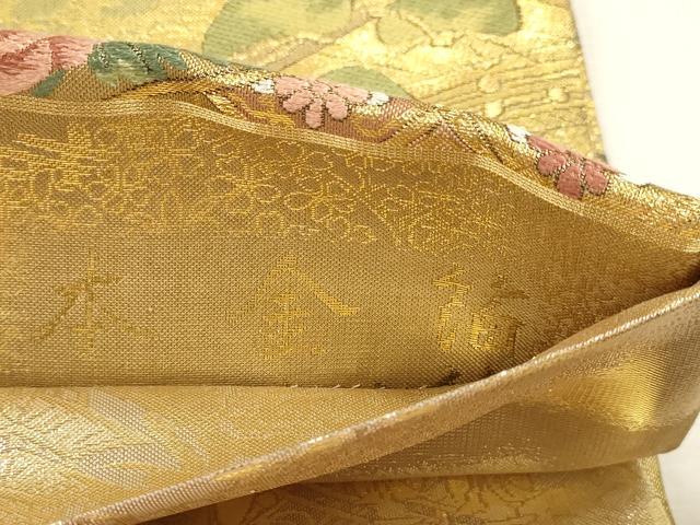 平和屋本店▼両方向両面　全通柄袋帯　唐織　千年の息吹　本金箔　正絹　逸品　DABJ6414sf