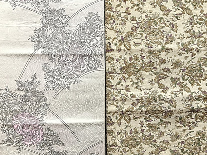 平和屋着物■名古屋帯 まとめて100点 向かい鳳凰 鳥 人物 蝶 更紗 花柄 本場筑前博多織 献上 駒刺繍 金銀糸 未使用品あり 全て正絹 mmm1504