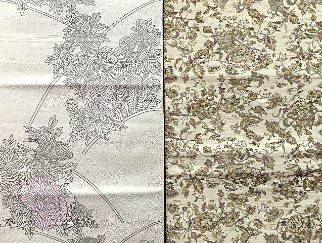 平和屋着物■名古屋帯 まとめて100点 向かい鳳凰 鳥 人物 蝶 更紗 花柄 本場筑前博多織 献上 駒刺繍 金銀糸 未使用品あり 全て正絹 mmm1504