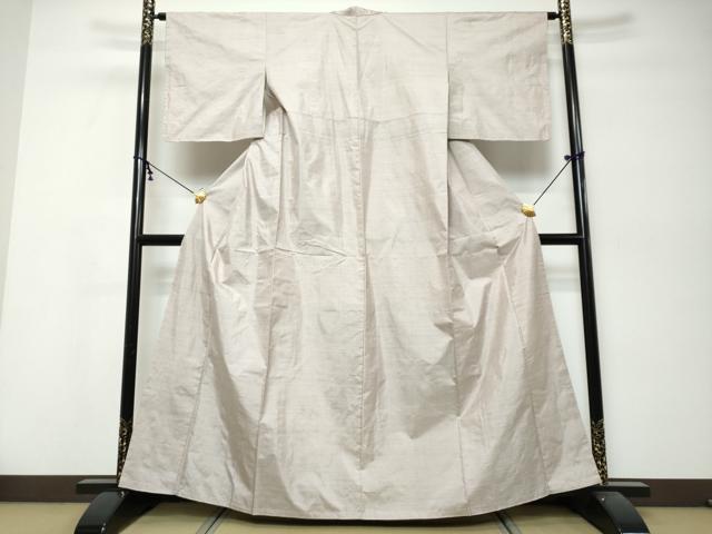 平和屋着物●本場大島紬　白大島　カタス　正絹　逸品　未使用　DABK0128ud