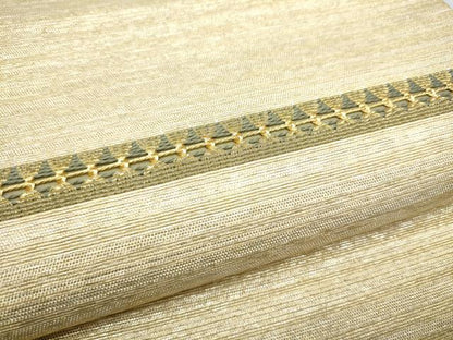 平和屋着物●太鼓柄袋帯　もじり織　横段文　金糸　正絹　逸品　CABM6241hy