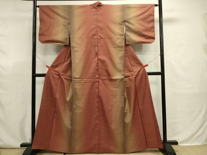 平和屋着物■本場縞大島紬　霞間道　正絹　逸品　DABJ9323ya