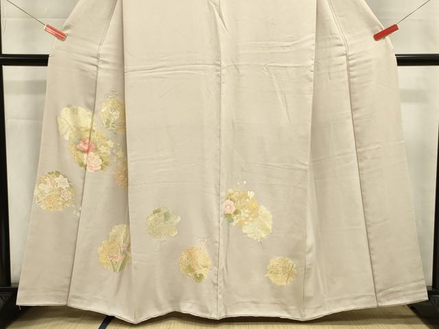 平和屋着物■訪問着　草花文　金彩　正絹　逸品　DABJ9340ya