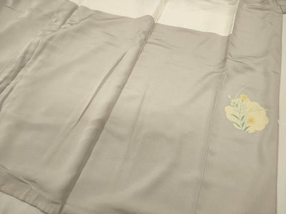 平和屋着物■訪問着　草花文　金彩　正絹　逸品　DABJ9340ya