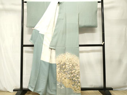 平和屋着物■豪華色留袖　流水え菊梅文　正絹　逸品　CABM1490ev
