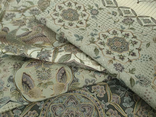 平和屋本店●極上　中国三大刺繍　スワトウ刺繍 汕頭刺繍　訪問着　鳳凰正倉院花蝶文　暈し染め　金糸　ますいわ屋扱い　逸品　DZAB6324kh6
