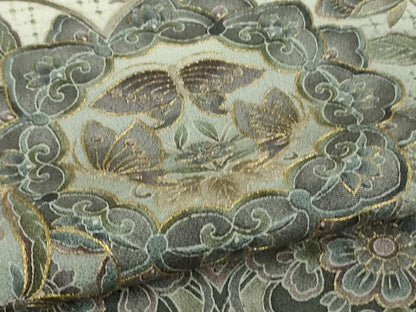 平和屋本店●極上　中国三大刺繍　スワトウ刺繍 汕頭刺繍　訪問着　鳳凰正倉院花蝶文　暈し染め　金糸　ますいわ屋扱い　逸品　DZAB6324kh6
