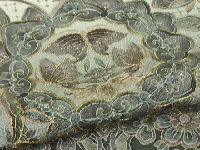 平和屋本店●極上　中国三大刺繍　スワトウ刺繍 汕頭刺繍　訪問着　鳳凰正倉院花蝶文　暈し染め　金糸　ますいわ屋扱い　逸品　DZAB6324kh6
