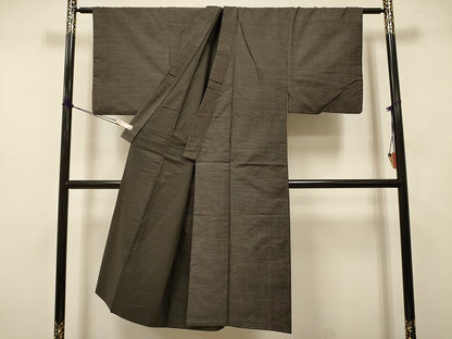 平和屋着物■男性　紬　アンサンブル　亀甲柄　正絹　逸品　DABJ9349ya