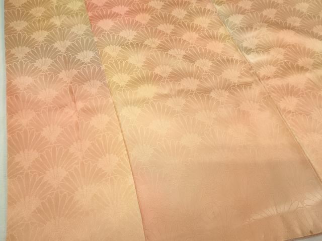 平和屋着物■上質な小紋　青海波花地紋　暈し染め　正絹　逸品　DABK1321cd
