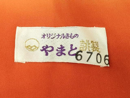 平和屋着物■江戸小紋　麻の葉文様　やまと誂製　正絹　逸品　DABK1310cd