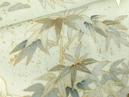 平和屋着物■訪問着　遠山風景文　暈し染め　金彩　正絹　逸品　DABK1306cd