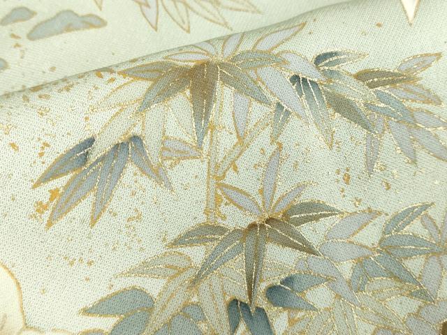 平和屋着物■訪問着　遠山風景文　暈し染め　金彩　正絹　逸品　DABK1306cd