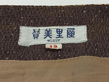 平和屋着物＃創作和装コート　ワンピース　辻が花　正絹　逸品　CABM6430ua
