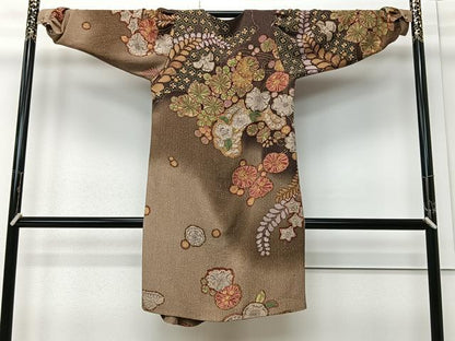 平和屋着物＃創作和装コート　ワンピース　辻が花　正絹　逸品　CABM6430ua
