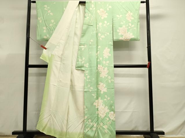 平和屋着物■訪問着　枝花文　正絹　逸品　DABJ5793qp