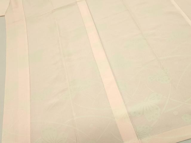平和屋着物■長襦袢　単衣　舞蝶文　正絹　逸品　DABJ5779qp