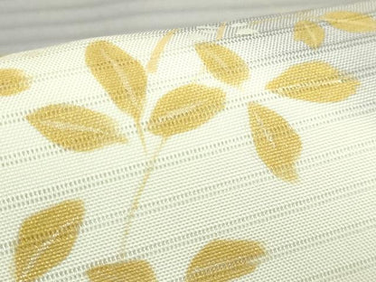 平和屋着物＊極上　夏物　絽塩瀬　九寸名古屋帯　刺繍　花丸文　金銀彩　五泉　反端付き　逸品　未使用　DZAC0428kh6