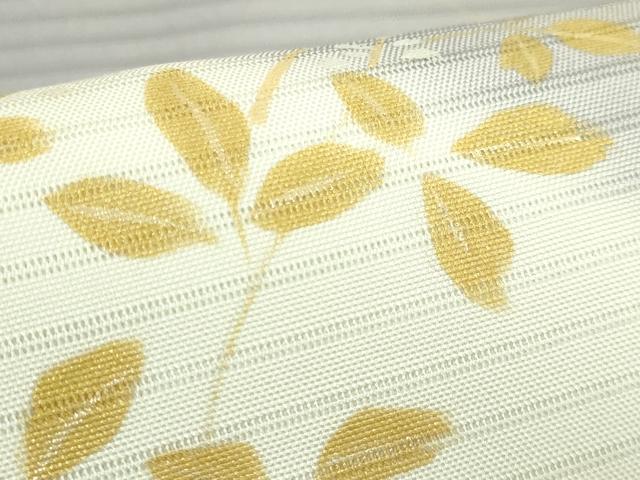 平和屋着物＊極上　夏物　絽塩瀬　九寸名古屋帯　刺繍　花丸文　金銀彩　五泉　反端付き　逸品　未使用　DZAC0428kh6