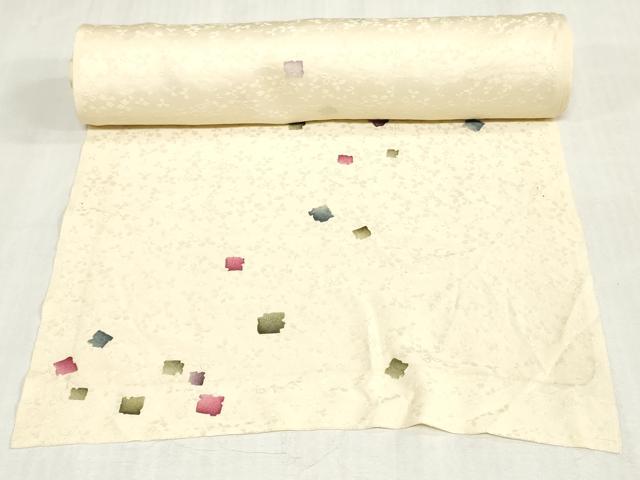 平和屋着物▼小紋　解き反物　着尺　箔散らし文　逸品　DABK3680zy