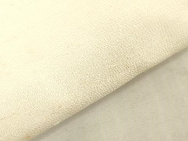 平和屋着物▼羽織・コート　白生地　反物　羽尺　生成り色　逸品　未使用　DABK3725zy