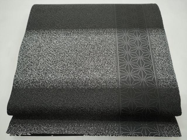 平和屋着物●両面　両方向　全通柄袋帯　吉祥蝶文　黒地　金糸　正絹　逸品　CABM9602hy
