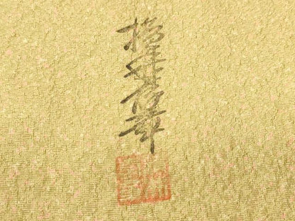 平和屋着物■上質な小紋　横井考章　霞文　正絹　逸品　CABM1728ev