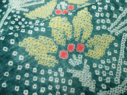 平和屋着物∴夏物　浴衣　有松鳴海絞り　草花文　綿　逸品　DABK1348cd