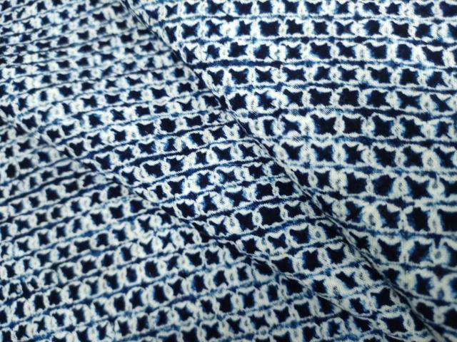 平和屋着物∴夏物　男性　浴衣　有松鳴海絞り　三浦絞り　綿　逸品　DABK1384cd
