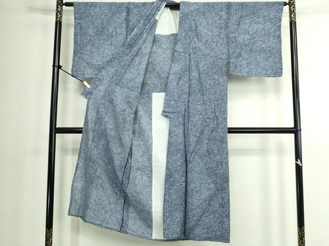 平和屋着物∴夏物　男性　浴衣　有松鳴海絞り　三浦絞り　綿　逸品　DABK1384cd