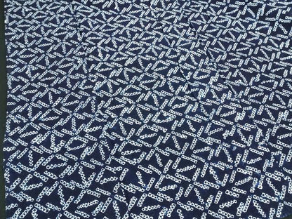 平和屋着物∴夏物　浴衣　有松鳴海絞り　抽象文様　綿　逸品　DABK1366cd