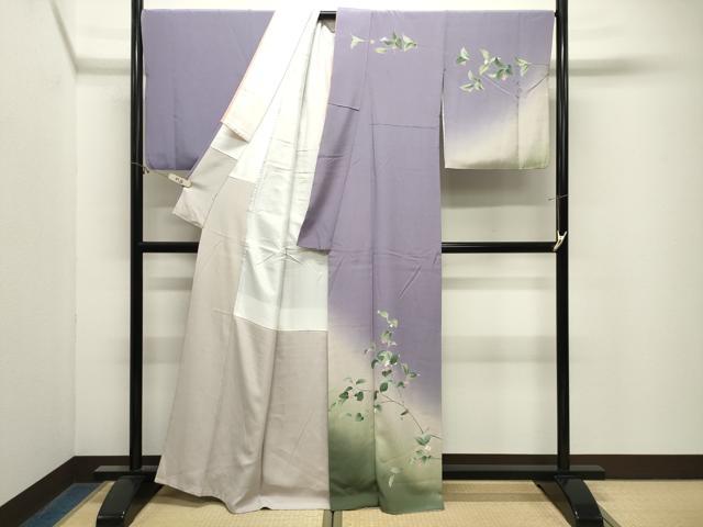 平和屋着物●京友禅伝統工芸士　坂東峰彩　訪問着　南天文　暈し染め　正絹　逸品　CABM4989gh