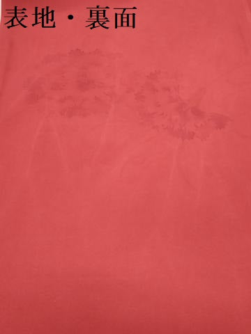 平和屋着物▼塩瀬　名古屋帯　帯反物　カーネーション　逸品　DABK3734zy