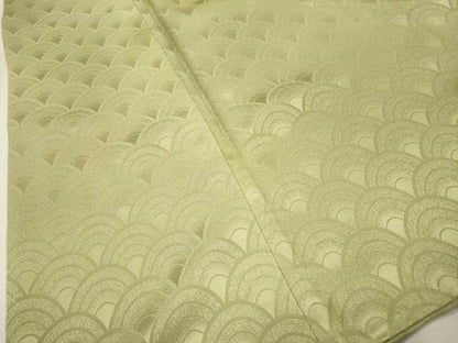 平和屋着物▼上質な小紋　青海波地紋　暈し染　正絹　逸品　DABJ7322fe