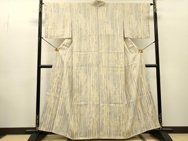 平和屋着物▼上質な小紋　樹林文　正絹　逸品　DABJ7475fe