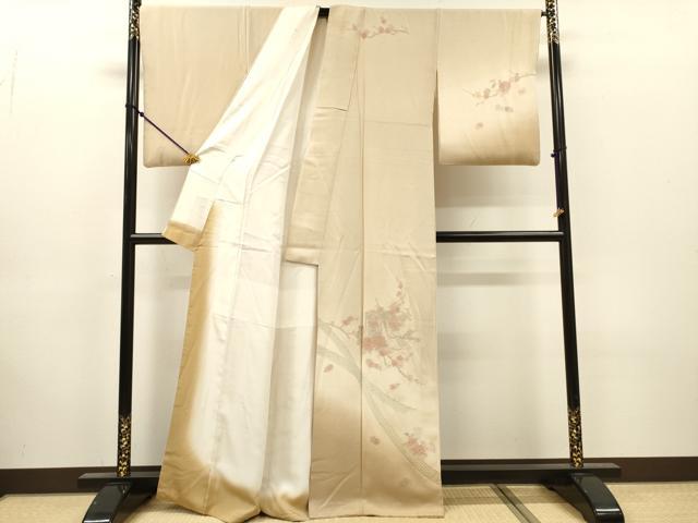 平和屋着物▼中国三大刺繍　スワトウ刺繍　汕頭刺繍　総刺繍　訪問着　御所車花文　暈し染　正絹　逸品　DABJ7477fe