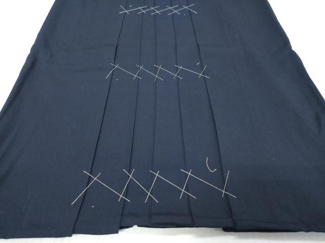平和屋着物●女性　行灯袴　鉄紺色　洗える着物　未使用　DABK0385ud