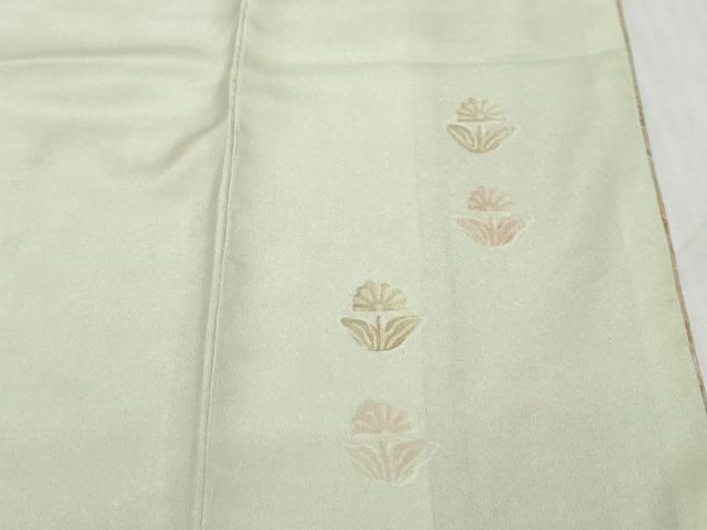 平和屋着物●訪問着　作家物　流水草花文　金彩　正絹　逸品　未使用　DABK0452ud