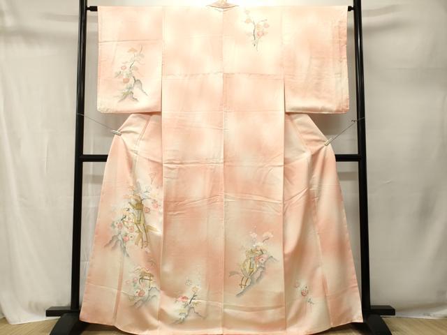平和屋着物■訪問着　松竹梅御所車文　暈し染め　金彩　正絹　逸品　CABM1748ev