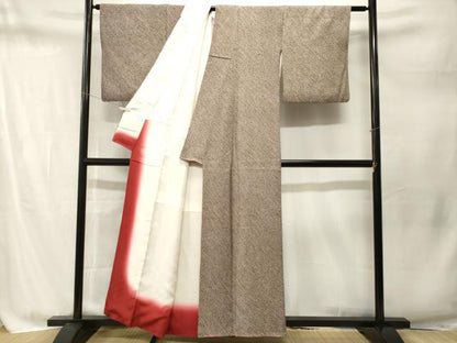平和屋着物■大変加工の良い総絞り小紋　正絹　逸品　CABM1770ev