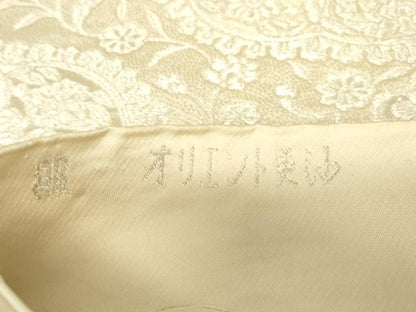 平和屋着物▼西陣　服部織物謹製　六通柄袋帯　オリエント更紗　銀糸　正絹　逸品　DABJ2000az