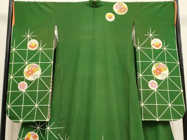 平和屋本店●お引きずり・お引き摺り・引き振袖　和装　結婚式　舞妓　芸妓　芸者　衣装　花丸文　金彩　DABK1440cd
