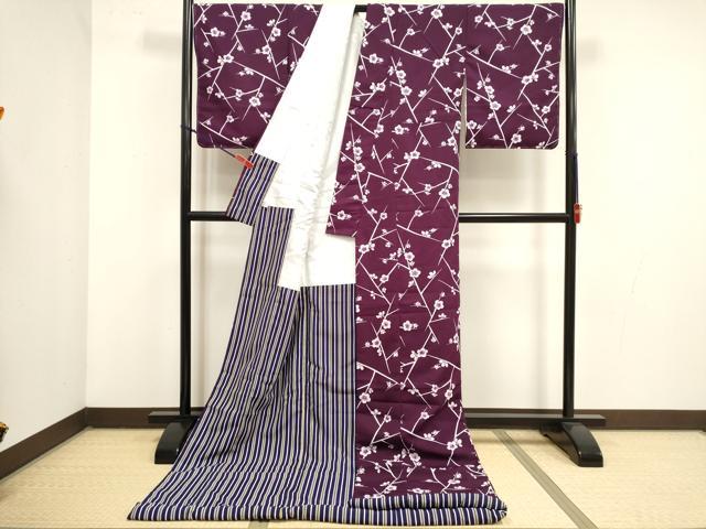 平和屋本店●お引きずり・お引き摺り　小紋　和装　舞台　舞妓　芸妓　芸者　衣装　枝梅　DABK1439cd