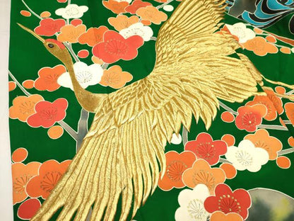 平和屋本店●色打掛　お引きずり　和装　婚礼　結婚式　花嫁　神社挙式　飛鶴文　松竹梅　金糸　DABK1434cd