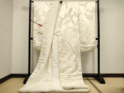 平和屋本店●白打掛　白無垢　お引きずり　和装　婚礼　結婚式　花嫁　神社挙式　飛鶴文　逸品　DABK1452cd