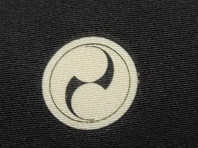 平和屋着物●豪華黒留袖　友禅　作家物　越前海峡　飛鶴草花文　暈し染め　正絹　逸品　DABK0497ud