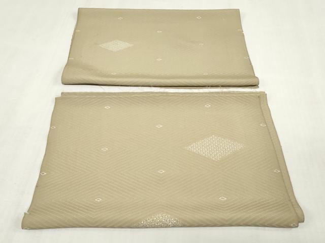 平和屋着物▼小紋　解き反物　着尺　花菱紋　裁断済み　逸品　DABK3835zy